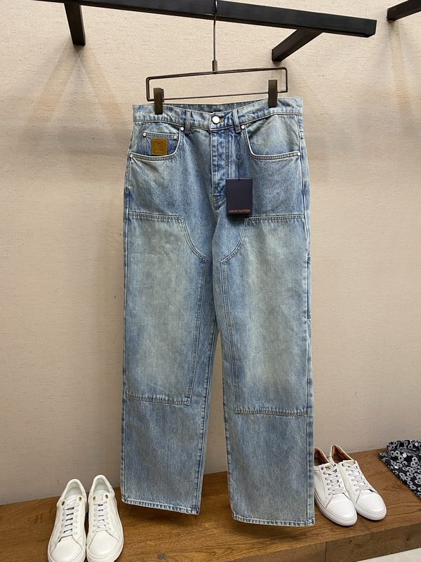 워싱 블루 데님 팬츠 001-275709