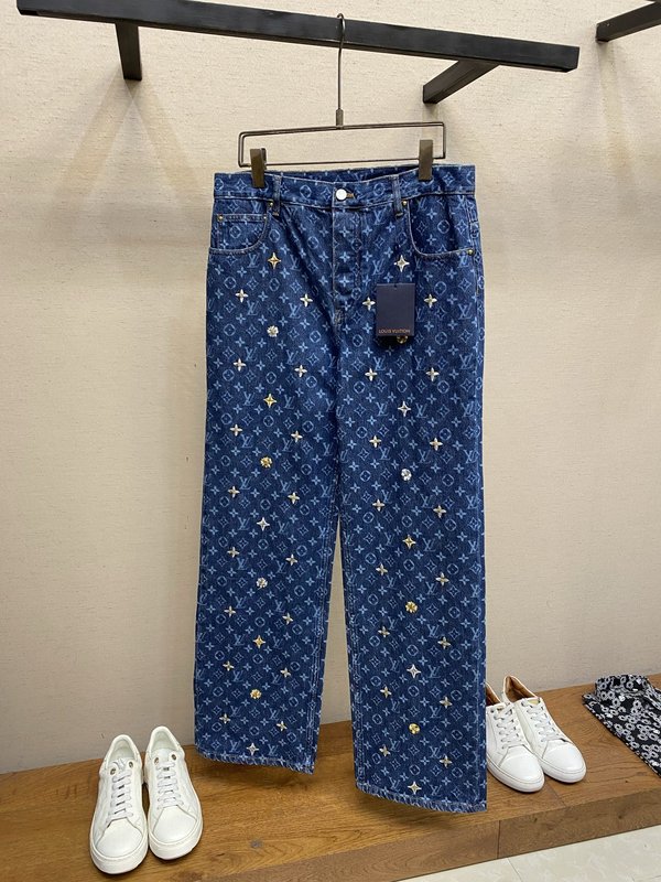 LV 풀프린트 알파벳 데이지 청바지 001-275710
