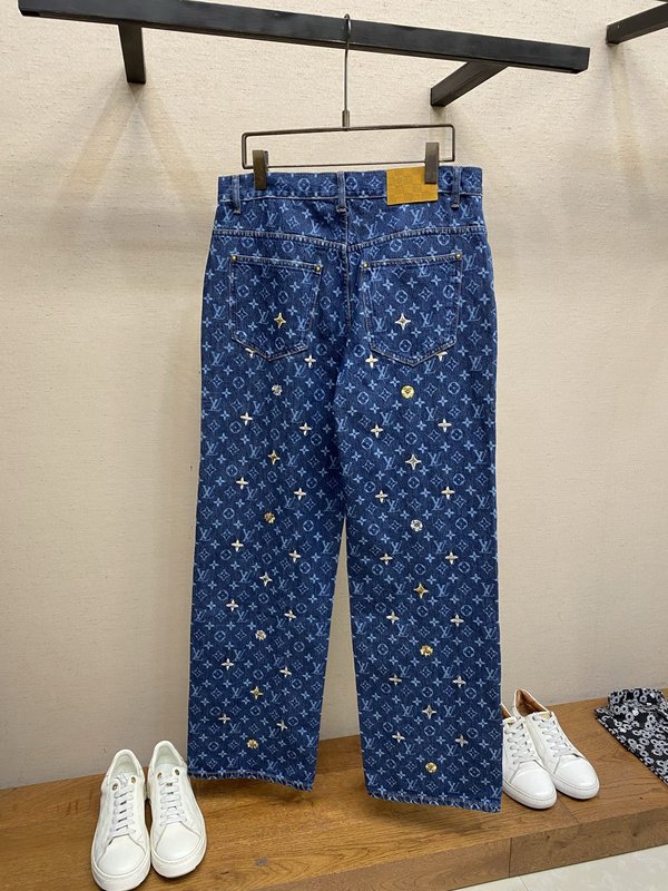 LV 풀프린트 알파벳 데이지 청바지 001-275710