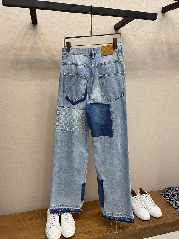 패치 스케이트보드 데님 팬츠 001-275711
