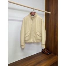 LV 루이비통 미색 나파 소가죽 파일럿 재킷 001-275732