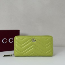 구찌 밝은 녹색 양가죽 지갑 001-275747