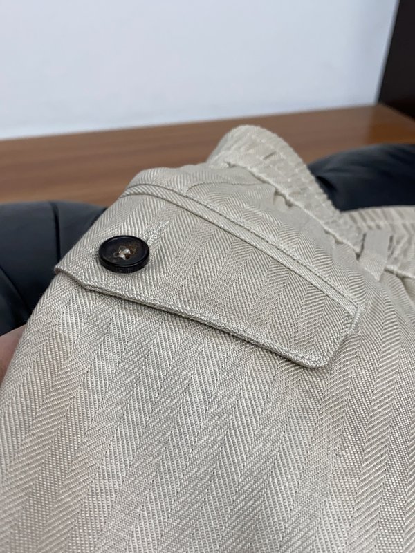 흰색 수입 리넨 캐주얼 팬츠 001-275916
