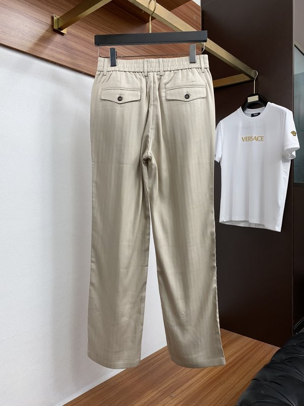 흰색 수입 리넨 캐주얼 팬츠 001-275916