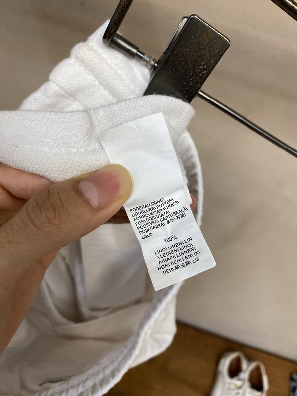 이탈리안 럭셔리 드로스트링 더블 플리츠 린넨 팬츠 001-275927