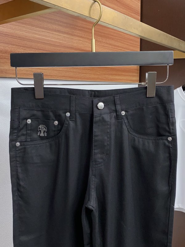 남성 검정색 정장 캐주얼 바지 001-275934