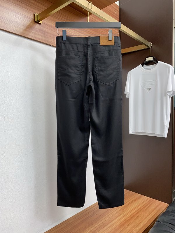 남성 검정색 정장 캐주얼 바지 001-275934