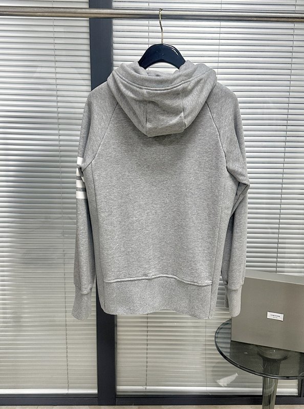 TB 컬러위브 네줄 후드 코트 001-275992