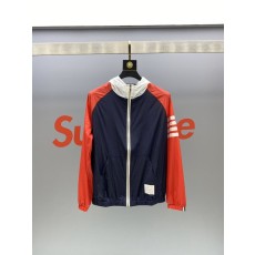 커플용 대비색 후드 자외선 차단 재킷 001-276003