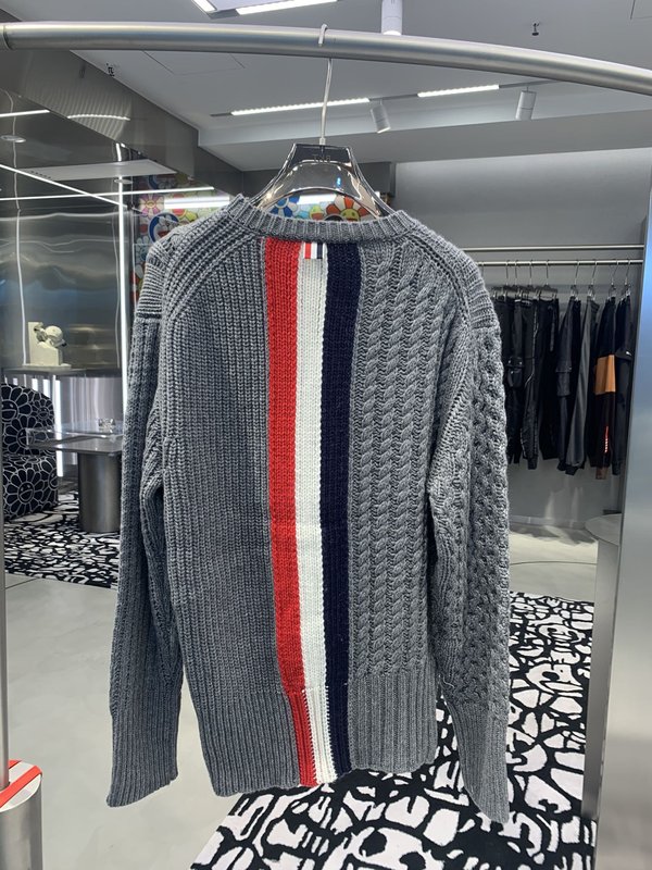 TB 뒤 세 줄 비대칭 스웨터 001-276042