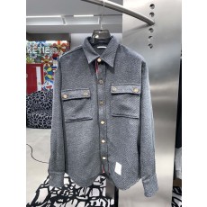 금단추 모직 셔츠 재킷 코트 001-276065
