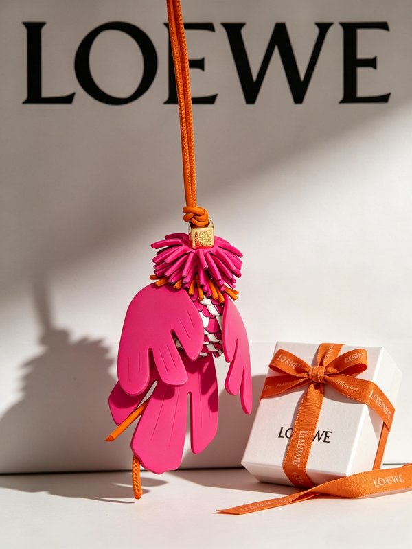 LOEWE Anagram 동물 테마 키링 001-276417