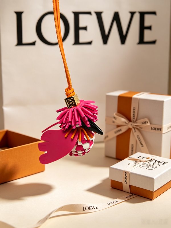 LOEWE Anagram 동물 테마 키링 001-276417