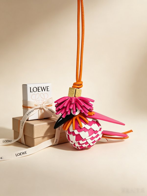 LOEWE Anagram 동물 테마 키링 001-276417