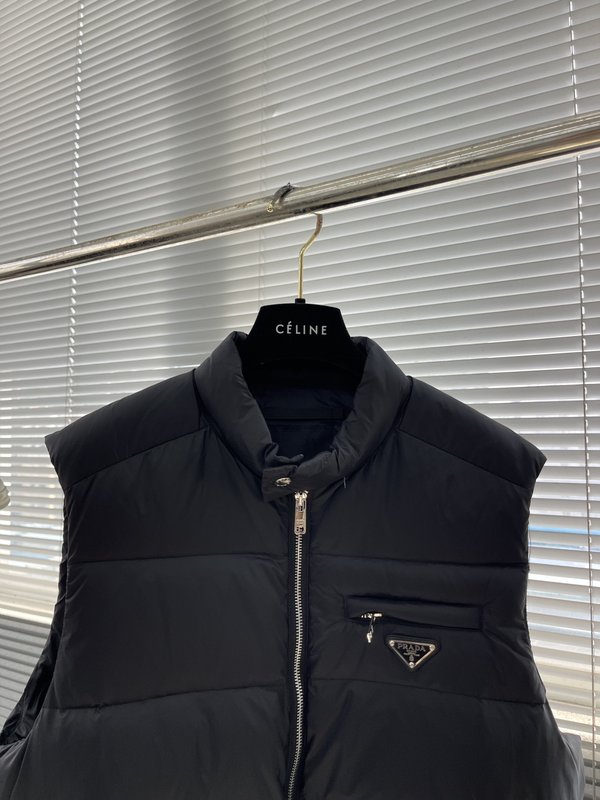 프라다 25FW 남성 삼각 로고 다운 베스트 조끼 001-276589