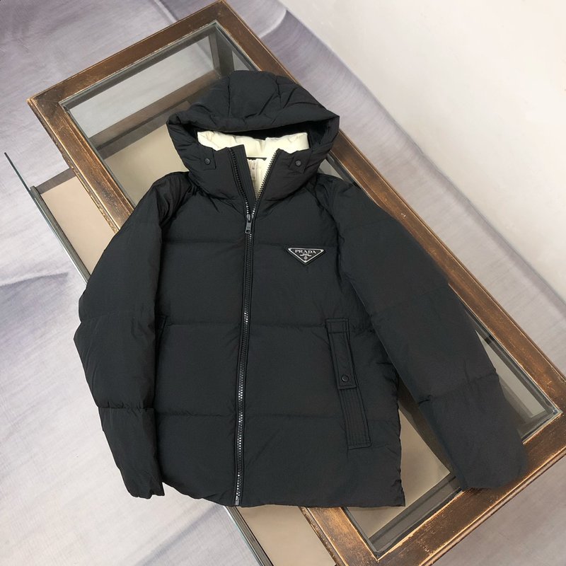 프라다 25FW 후드 가짜 투피스 다운 점퍼 001-276595