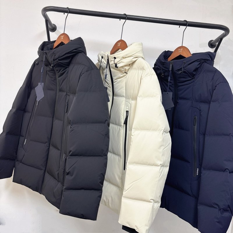 프라다 25FW 남성 후드 다운 점퍼 001-276597