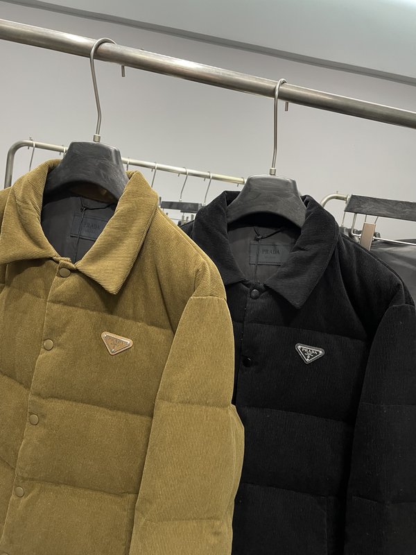 코듀로이 카라 다운 재킷 001-276630