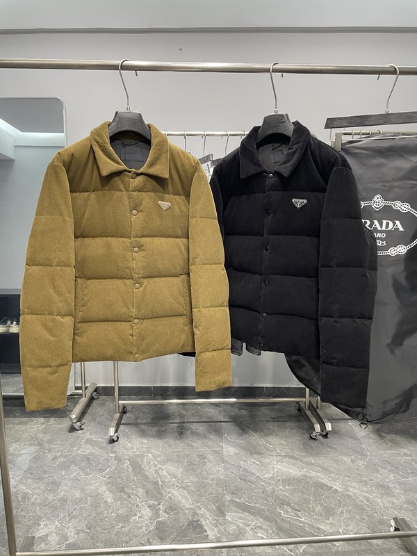 코듀로이 카라 다운 재킷 001-276630