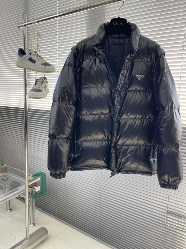 Prada 분리형 소매 다운 패딩 001-276633