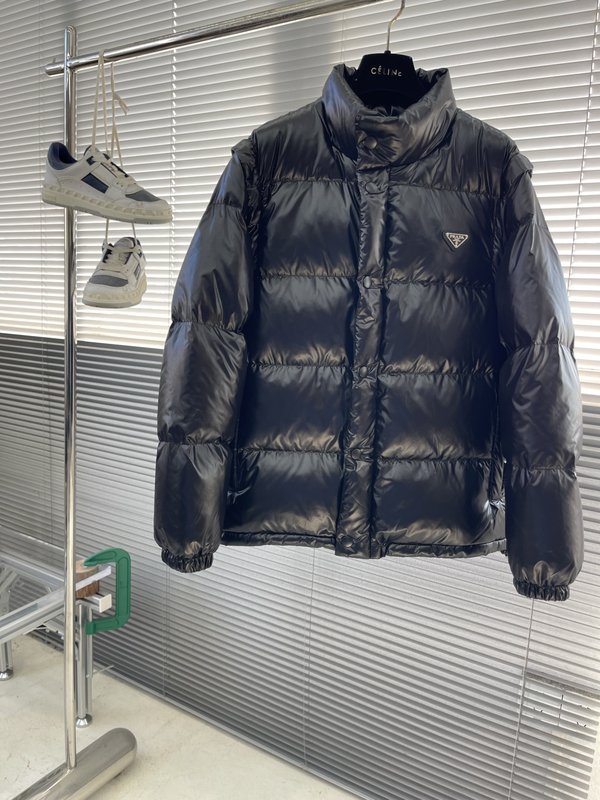 Prada 분리형 소매 다운 패딩 001-276633