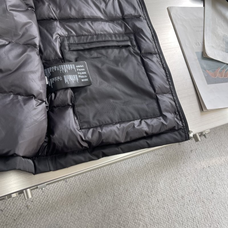 PRAD 빈티지 셔츠 칼라 다운 패딩 자켓 001-276639