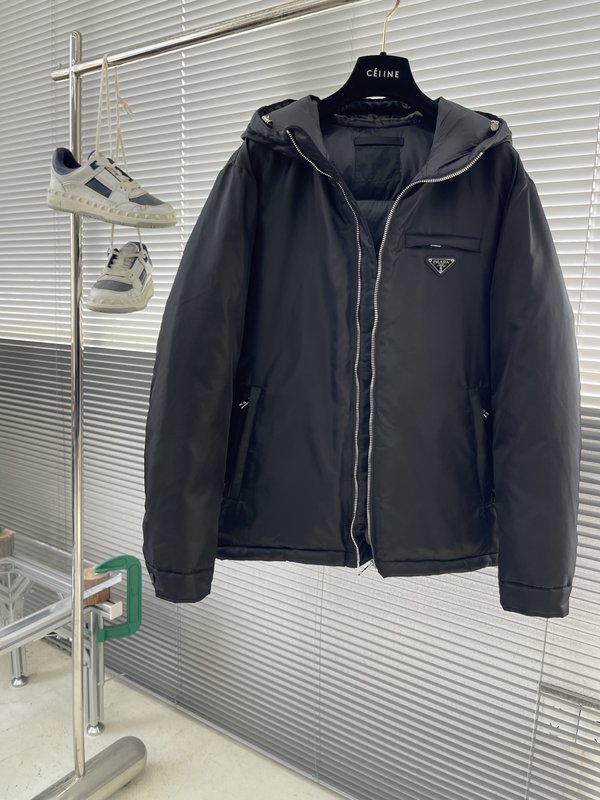 프라다 25FW 후드 다운 재킷 코트 001-276642