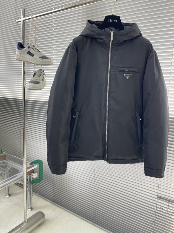 프라다 25FW 후드 다운 재킷 코트 001-276642
