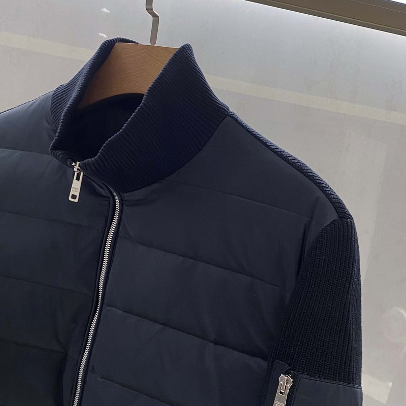 PRADA 다운 니트 패치 아우터 001-276684