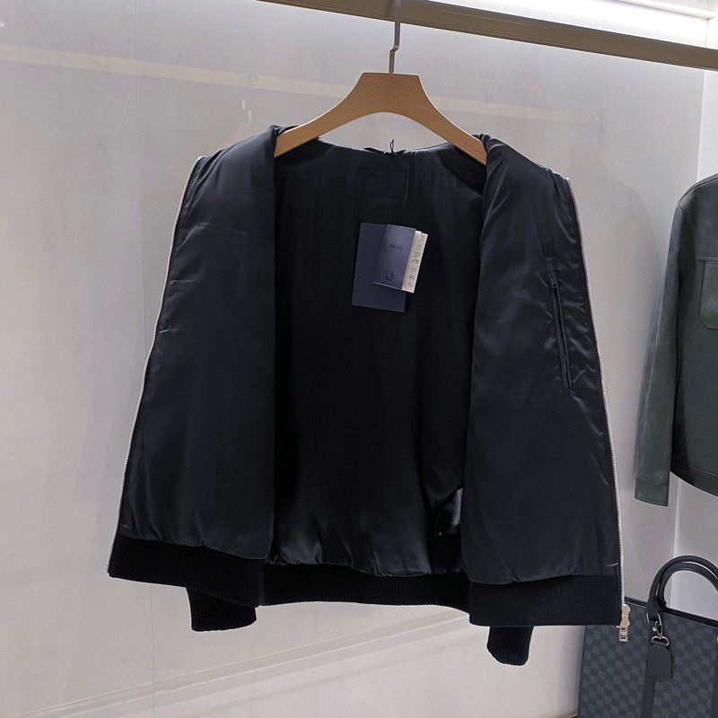 PRADA 다운 니트 패치 아우터 001-276684