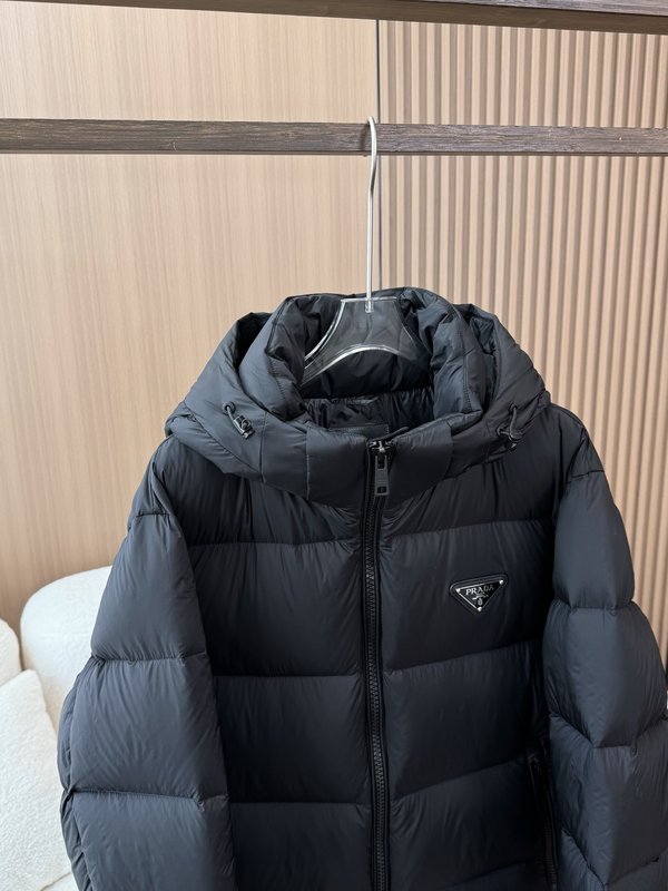 프라다 후드 탈부착 오버핏 다운점퍼 001-276694
