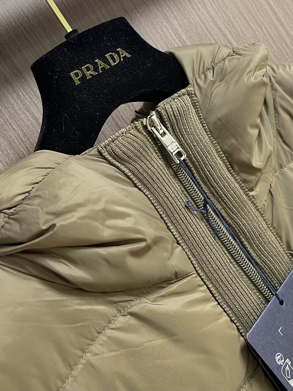 Prad* 남성 니트 패치후드 다운 점퍼 001-276697