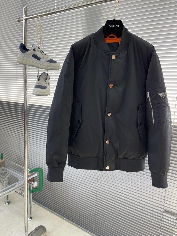 프라다 지퍼 플라이트 재킷 패딩 숏 bomber 001-276746