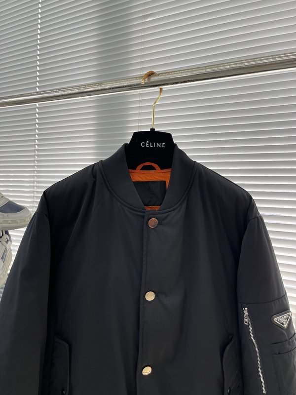 프라다 지퍼 플라이트 재킷 패딩 숏 bomber 001-276746