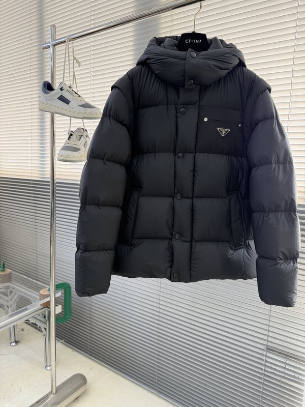 PRAD 후드 다운 재킷 (조끼/다운 2-way) 001-276758