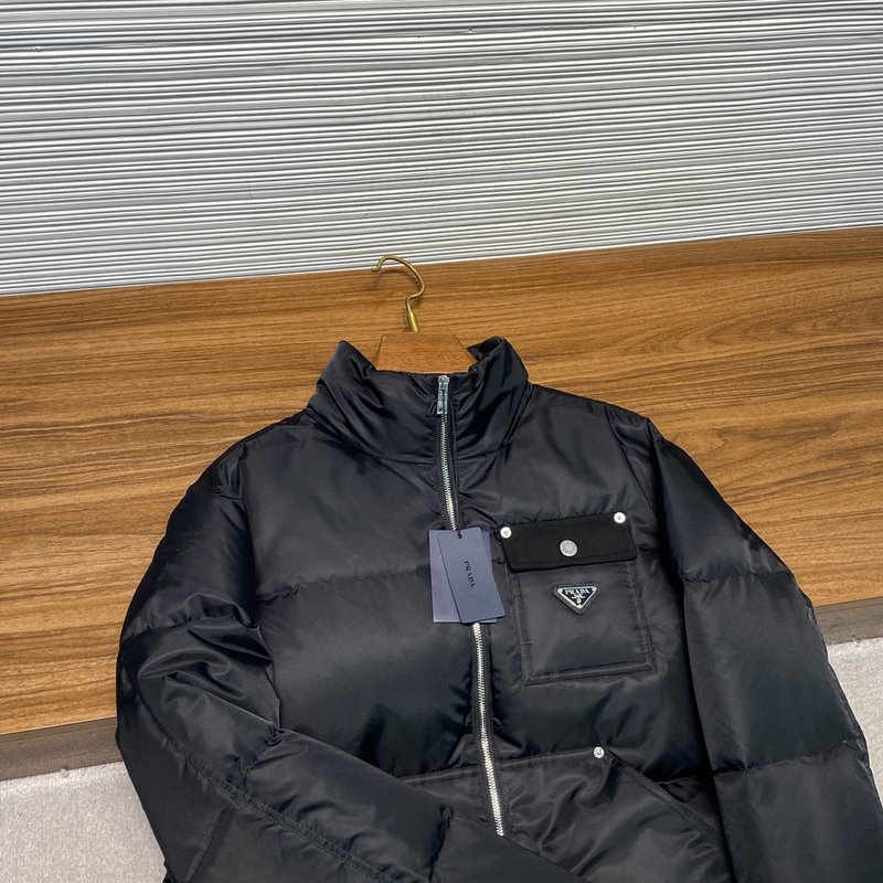 고밀도 나일론 스탠드넥 다운 재킷 001-276762