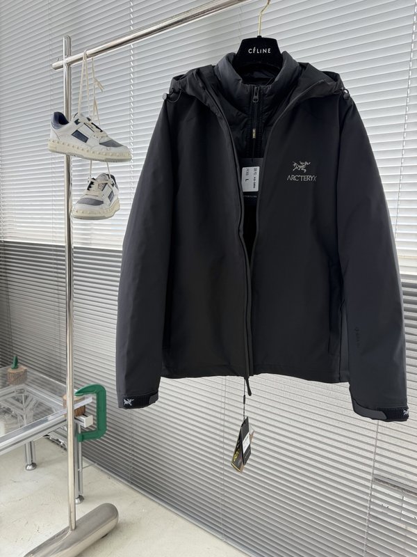 아크테릭스 후드 지퍼 방풍 다운 자켓 001-276822