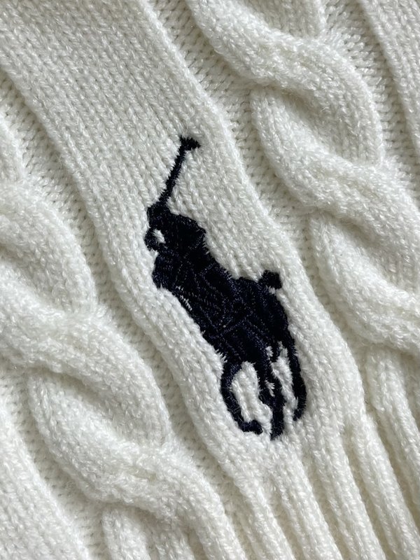 Ralph Lauren 케이블 니트 라운드넥 스웨터 001-276947