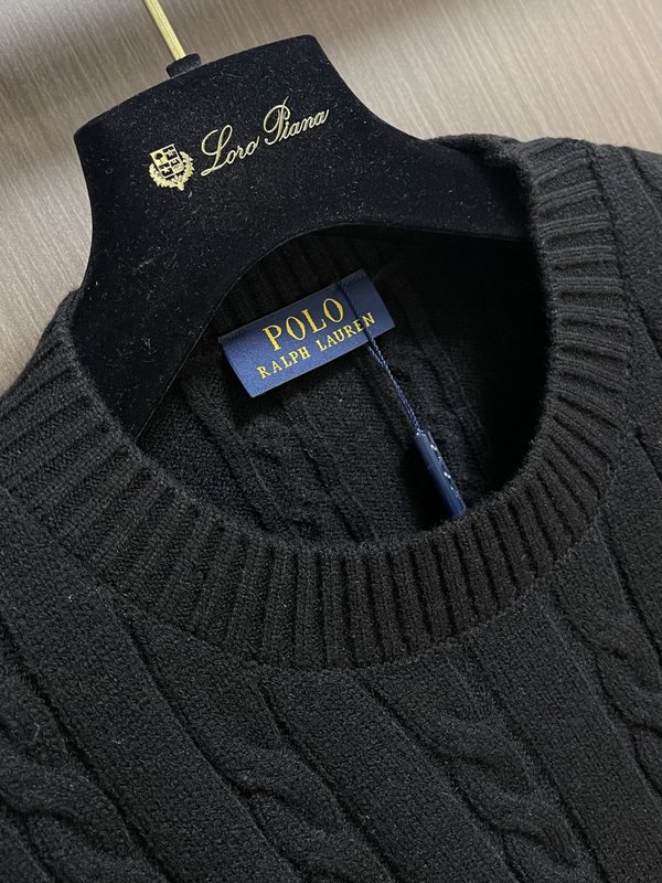 Ralph Lauren 케이블 니트 라운드넥 스웨터 001-276948