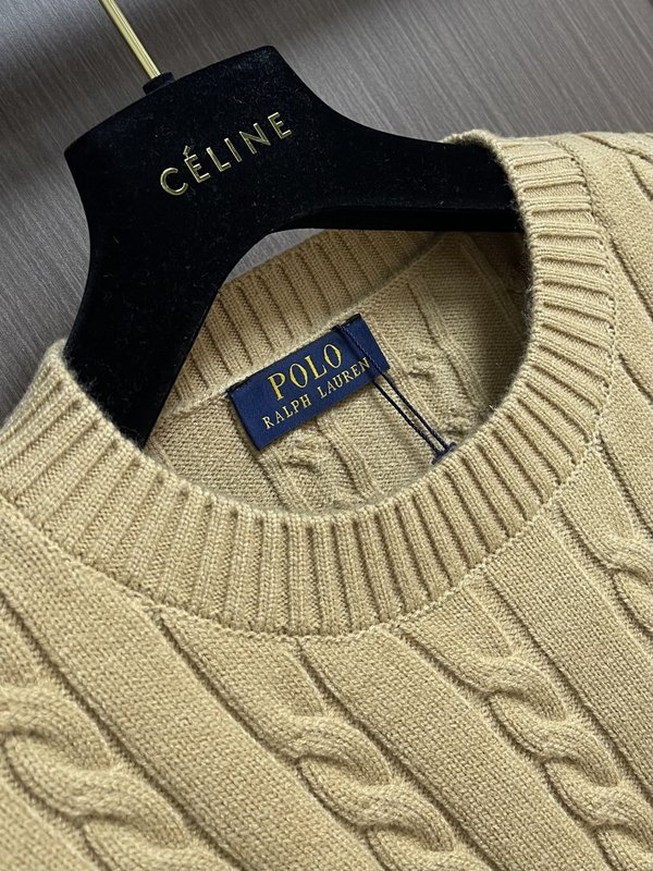 Ralph Lauren 케이블 꽈배기 라운드넥 니트 001-276950
