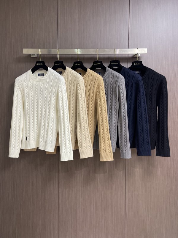 Ralph Lauren 케이블 꽈배기 라운드넥 니트 001-276950