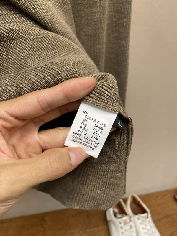 LP 울 캐시미어 니트 반팔 아우터 001-276963