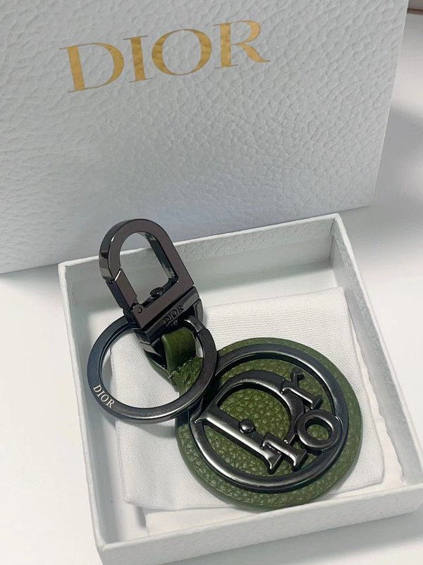 CD Diamond 키체인 올리브 그레인 소가죽 001-277033