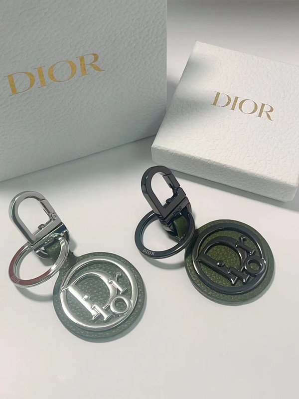 CD Diamond 키체인 올리브 그레인 소가죽 001-277033