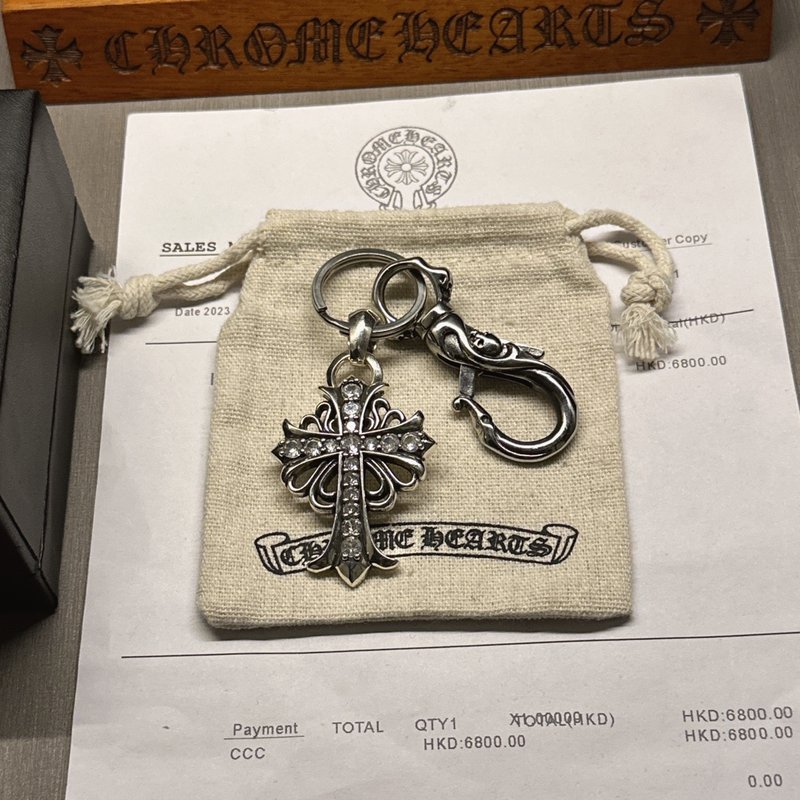 크롬 하트 키링 펜던트 001-277109