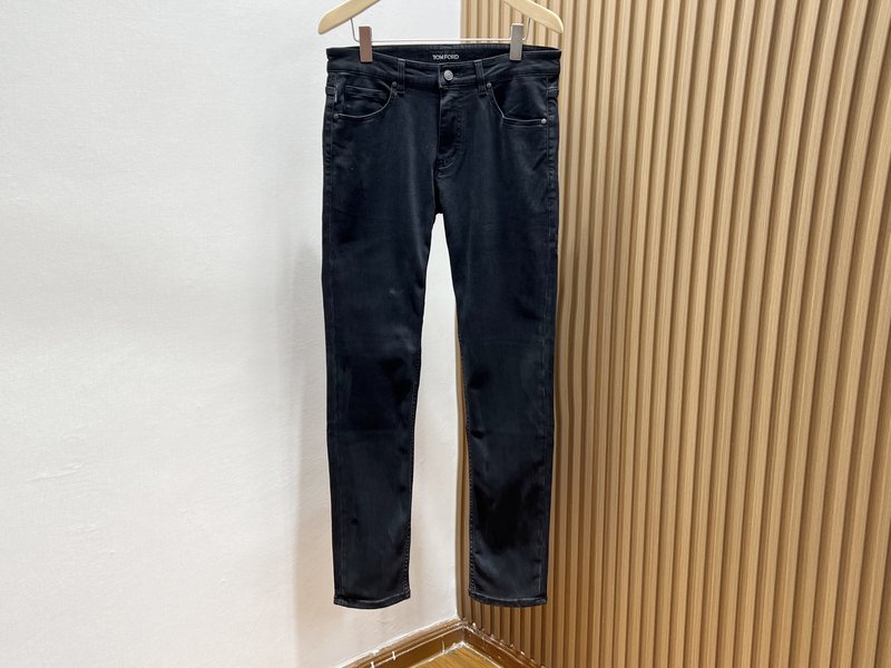 TF 블랙 데님 팬츠 001-277141