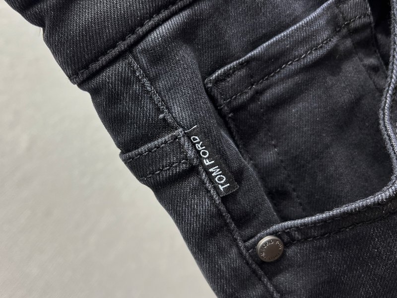 TF 블랙 데님 팬츠 001-277141