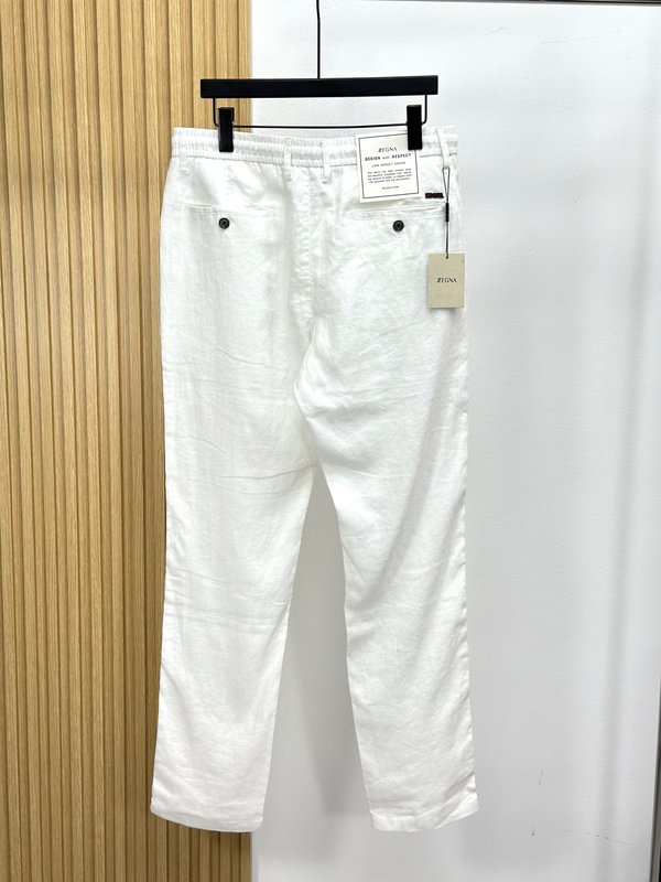 Zegna 여름 리넨 슬랙스 001-277156
