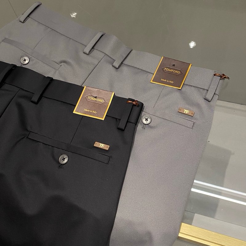 Tom Ford 남성 순면 슬림핏 정장 바지 001-277164