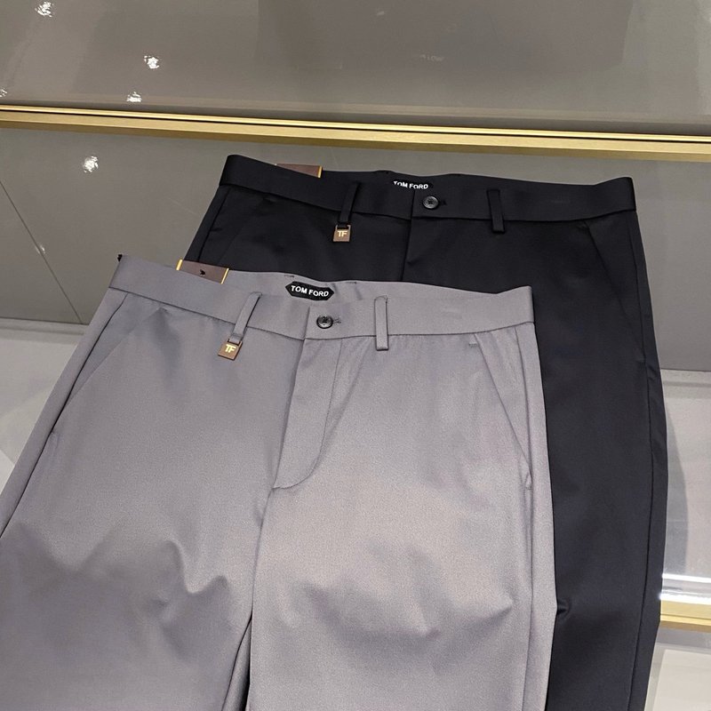 Tom Ford 남성 코튼 슬림핏 정장 바지 001-277169